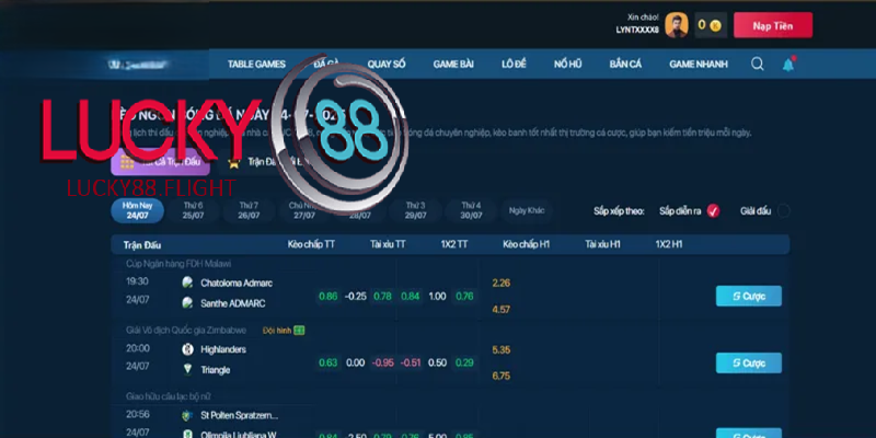 Các loại cược đặc biệt lucky88